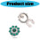 Stylish Multicolor Glass Cufflinks With Alloy Base For-Gray 3