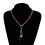Collier chic à breloques en forme de cœur en alliage avec 6