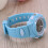 2Stk Dualzeit Uhr Sportlich Digital Analog Hellblau 3