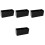 4Stk Desktop Organizer Schwarz Acryl Make-Up Aufbewahrung 3