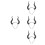 4Stk Robuster Silber Haarreif Damen Halloween Cosplay 4