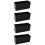 4Stk Desktop Organizer Schwarz Acryl Make-Up Aufbewahrung 8
