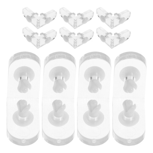 20Sets Eckwinkel Klar Für Schmuck Kosmetik Regalhalterung 1