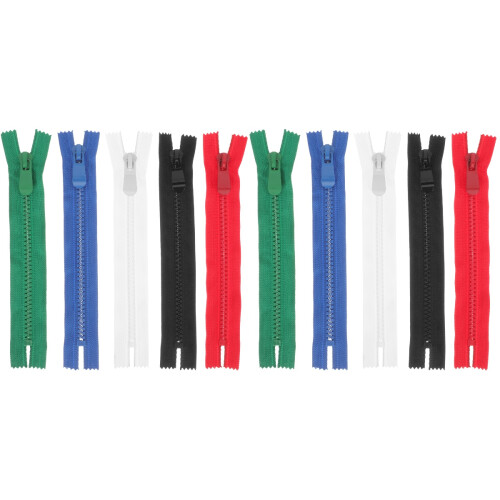 10Stk Mehrfarbige Reißverschlüsse Nylon Strap 2
