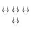 4Stk Robuster Silber Haarreif Damen Halloween Cosplay 8
