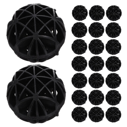 120Stk Robuste Schwarze Bio Balls Für Fischfilter Und Poolfilter