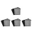 4Stk Pferde Fliegenstiefel Schutz Material Komfortable Passform 4