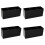 4Stk Desktop Organizer Schwarz Acryl Make-Up Aufbewahrung 5