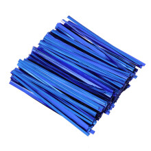 6Pck Blaue Metallic-Bändchen Pet Für Süßigkeiten- Und Partytüten