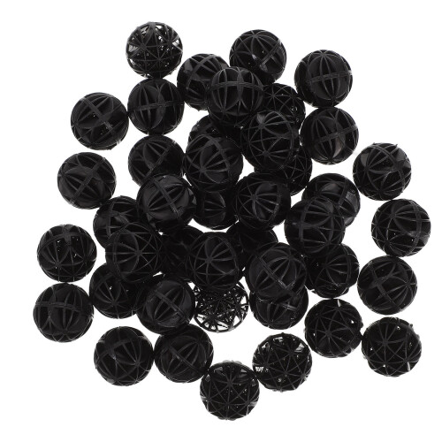 120Stk Robuste Schwarze Bio Balls Für Fischfilter Und Poolfilter 1