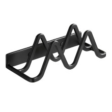 3Stk Schwarzes Küchen Regal Aluminium Für Pfannendeckel Und Utensilien