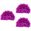 3Stk Schwimmkappe Lila Mit 3D Blüten, Ohrschutz, 6