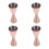 4Stk Bartender Doppeljigger Roségold Messbecher Cocktailset 4