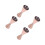 4Stk Bartender Doppeljigger Roségold Messbecher Cocktailset 7