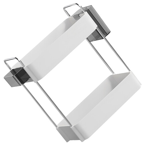 2Stk Weißer 2-Lagiger Badezimmer Organizer Aus ABS Und 2