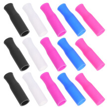 50Stk Silikon Aufsätze Bunt Reusable Flexible Schutzkappen