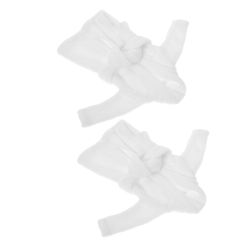 4Pièces Robe Bain Blanche Elfes Décoration Festive 2