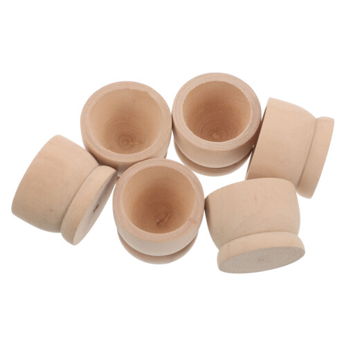30Stk Holz-Eiertray Khaki Für Eier Ostertisch Und Küchenablage