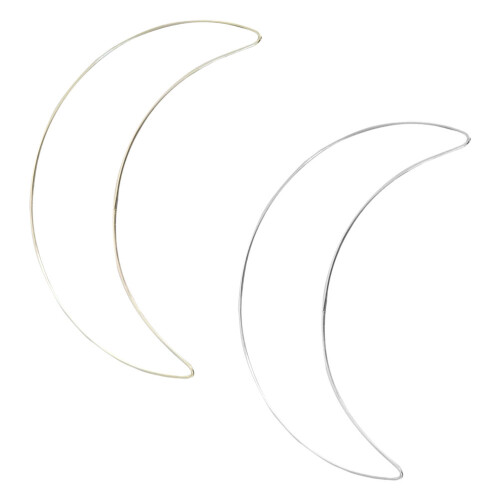 8Stk Metall Ringe Mondform Transparent Für DIY