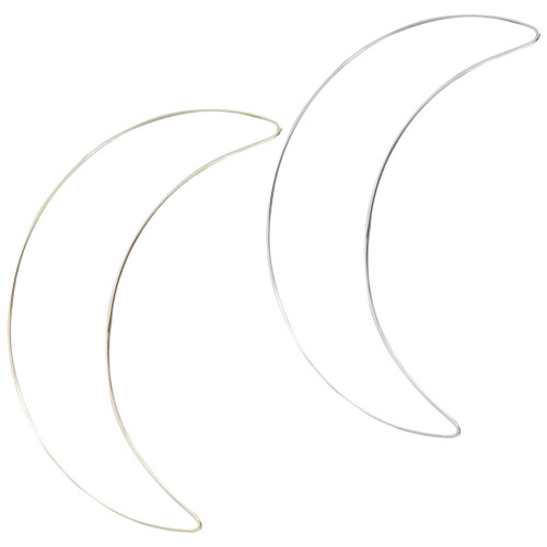 8Stk Metall Ringe Mondform Transparent Für DIY 1