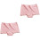 2St Roze Vrouwen Slipjes Ademend Elastisch Midden Taille Ondergoed 3