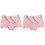 2St Roze Vrouwen Slipjes Ademend Elastisch Midden Taille Ondergoed 2