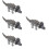 4St Luminous Geluid Dinosaurs Speelgoed Plastiek Loopmodel Voor Kids 7
