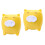 4St Gele Cartoon Lens Storage Box Voor En Thuis 4