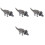 4St Luminous Geluid Dinosaurs Speelgoed Plastiek Loopmodel Voor Kids 3