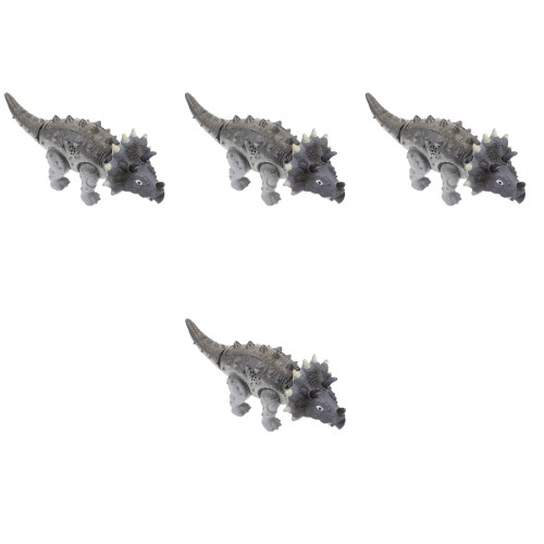 4St Luminous Geluid Dinosaurs Speelgoed Plastiek Loopmodel Voor Kids 2