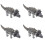 4St Luminous Geluid Dinosaurs Speelgoed Plastiek Loopmodel Voor Kids 5