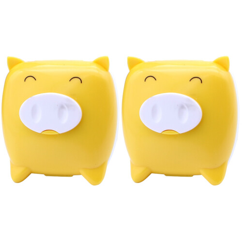 4St Gele Cartoon Lens Storage Box Voor En Thuis 1