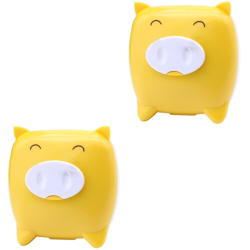 4St Gele Cartoon Lens Storage Box Voor En Thuis 2