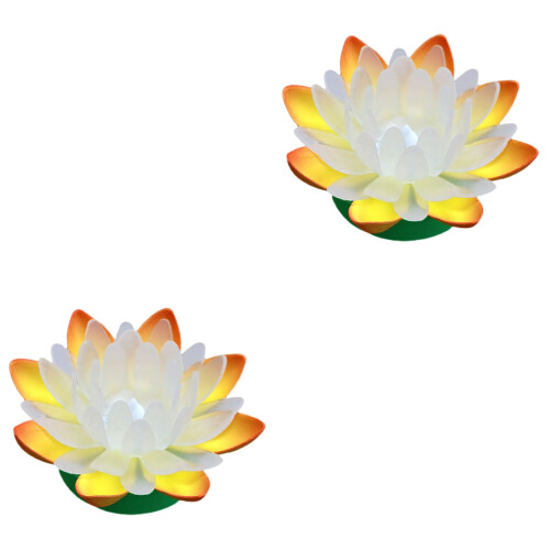 2St LED Lotusvorm Drijvend Romantische Decoratie 2