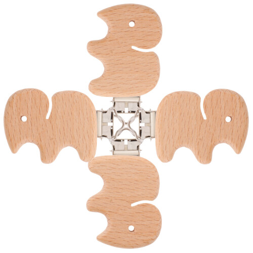 20St Duurzame Khaki Speenhouder Baby En Teether Clips 2