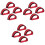 6Paren Verstelbare Straps Clips Stevige Nylon Pedalen Grip 3
