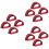 6Paren Verstelbare Straps Clips Stevige Nylon Pedalen Grip 6