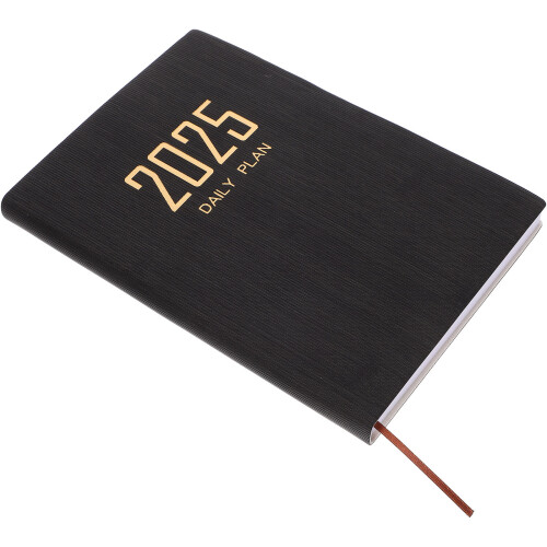 5St Zwarte Planner PU Schrijfboek Portable Planning Notepad