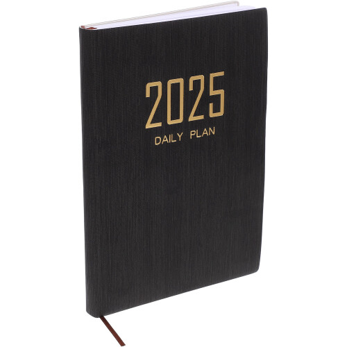 5St Zwarte Planner PU Schrijfboek Portable Planning Notepad 1