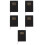 5St Zwarte Planner PU Schrijfboek Portable Planning Notepad 5