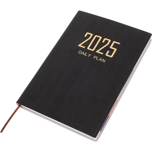 5St Zwarte Planner PU Schrijfboek Portable Planning Notepad 2