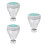 3St Vervangbare Douchekop Silver ABS Hoge 36 Nozzle Handdouche 7