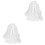 2St Wit Kinder Bruidssluier Met Strikzacht Haaraccessoire 3
