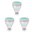 3St Vervangbare Douchekop Silver ABS Hoge 36 Nozzle Handdouche 2