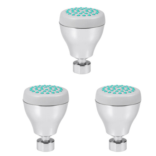 3St Vervangbare Douchekop Silver ABS Hoge 36 Nozzle Handdouche 1