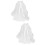 2St Wit Kinder Bruidssluier Met Strikzacht Haaraccessoire 7