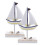 8St Zeilboot Model Compact Voor Nautische Tafeldecoratie 2