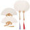 12St Decoratieve Witte Graffiti Papierventilatoren Voor Creatieve Kids 2
