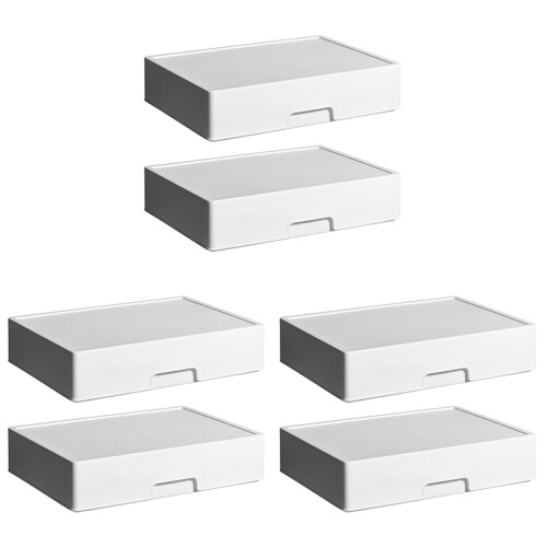 6St Duurzame Witte Plastic Organizer Voor Lade En Opbergruimte 1