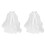 2St Wit Kinder Bruidssluier Met Strikzacht Haaraccessoire 2